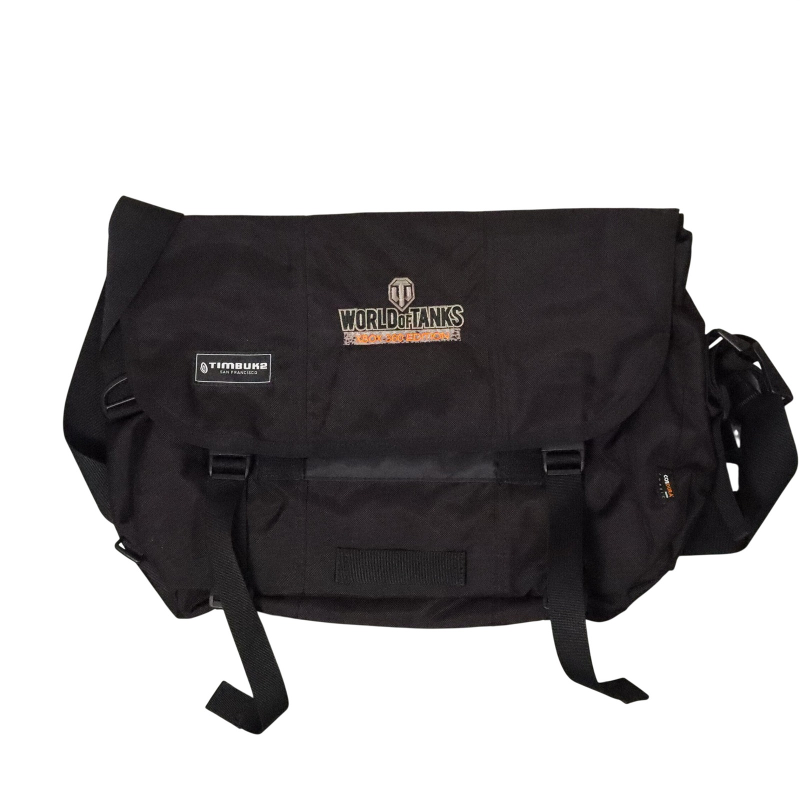 Timbuk2 World Of Tanks Messenger Bag Men Os Black Cordura Xbox 360 Gaming Nwt